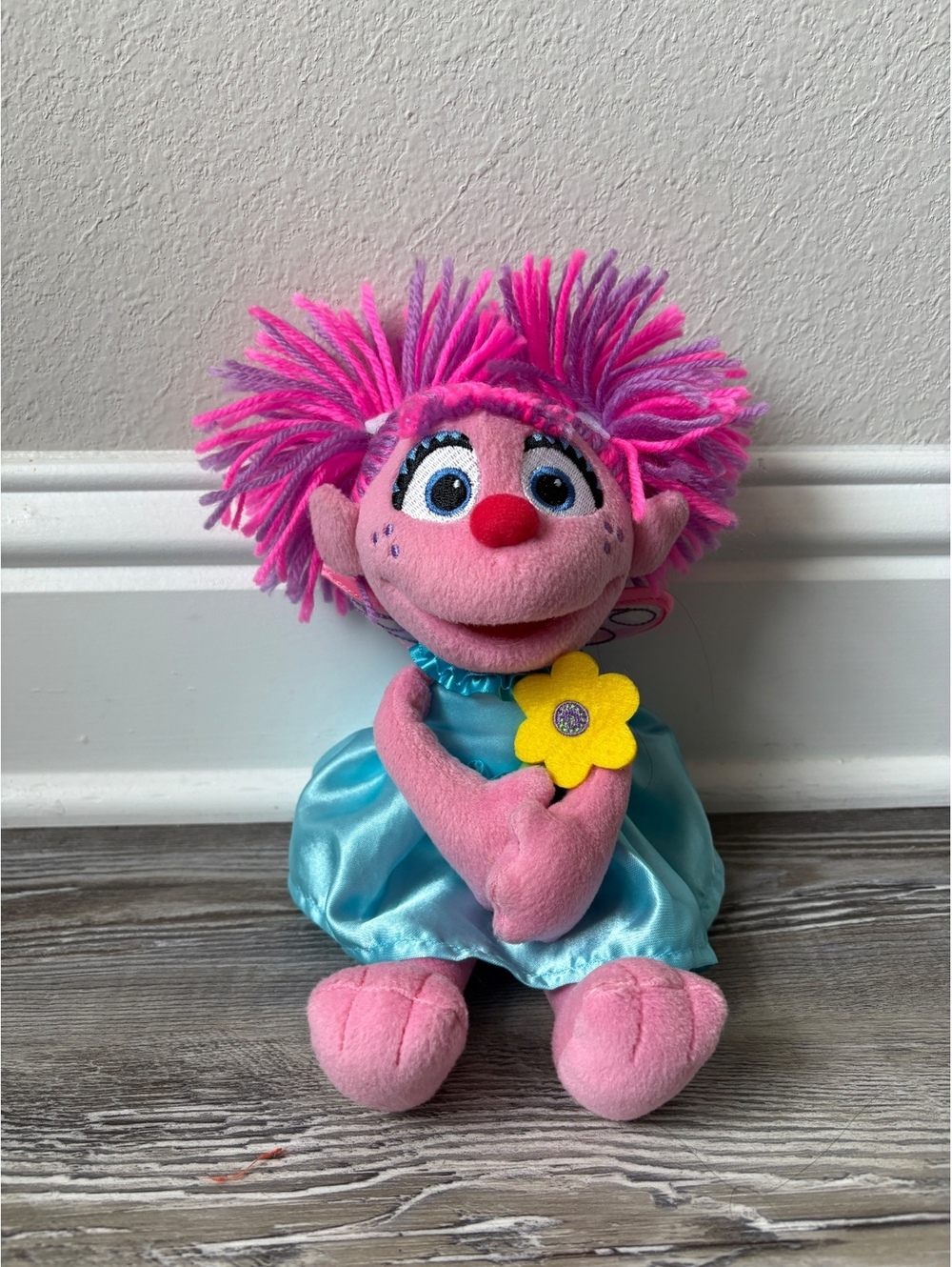 Sesame Street Abby Cadabby Plush Doll Pink Fairy Blue Dress Hasbro 2019